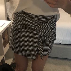 Zara gingham skort